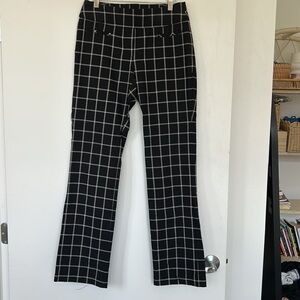 Black and White Checkered Ankle Pants
